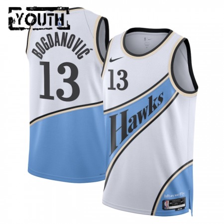 Dres Atlanta Hawks bogdan Bogdanovic Nike 2024-25 City Edition Bijela Swingman - Dječji